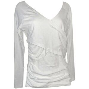 NWOT Sundance Faux Wrap Ruched Tunic Top M